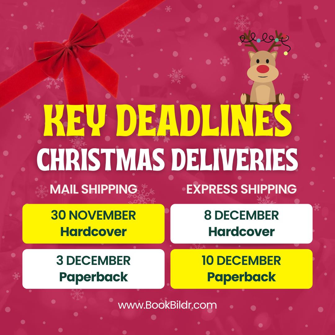 Key Deadlines for BookBildr Christmas Delivery BookBildr